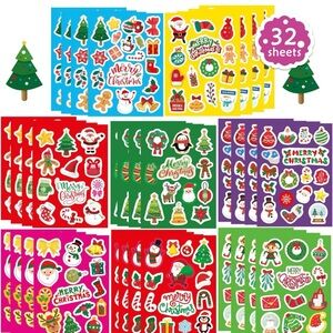 Christmas Stickers for Kids and Adults Christmas Face Stickers Bulk